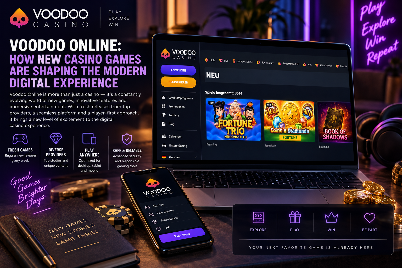 Voodoo Online: How New Casino Games Are Shaping the Modern Digital Experience